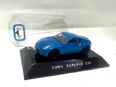 F-toys 1:64 HO scale - Nissan Datsun Fairlady Z Z34 307Z Silver Blue model kit - Image 1 of 3