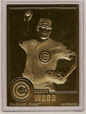 KERRY WOOD 22kt Gold Danbury Mint Card - CUBS