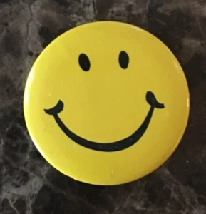 *Vintage 1¾'' Pinback Button - Smiley Face - Bild 1 von 2