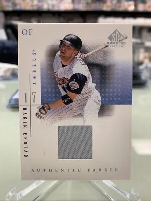 2001 SP Game Used Edition Authentic Fabric Darin Erstad #DE - Image 1 of 2