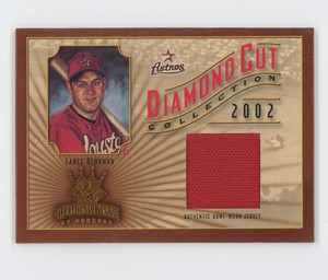 Lance Berkman 2002 Donruss Diamond Kings Cut Collection Jersey /400 #DC-38