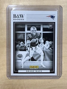 2024 NFL Panini Instant BLACK & WHITE ROOKIES BWR4 DRAKE MAYE NE PATRIOTS - Picture 1 of 2