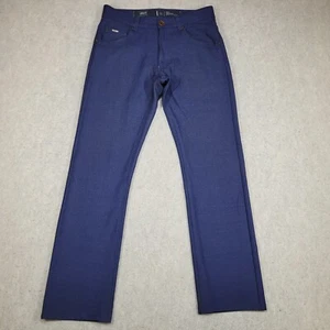 Armani Collezionin Pants Womens 29 Blue J15 Slim Fit Medium Waist Straight Tight - Picture 1 of 14
