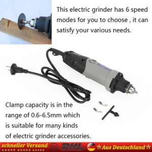 Mini Elektrisch Schleifer Bohrmaschine Schleifmaschine Polieren Stabschleifer - Bild 1 von 11