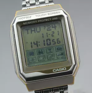 Neue Batterie! Vintage Casio VDB-2000 Hotbiz Touchscreen Memory Protect 200 Uhr - Bild 1 von 10