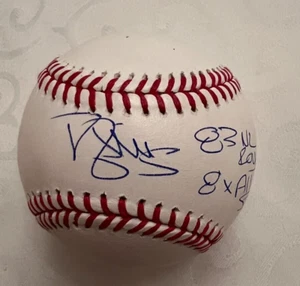 Darryl Strawberry signed Baseball with 83 ROY and all star Beckett - Picture 1 of 3