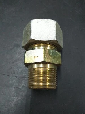 Steel Compression Fitting 25mm OD Tube to Male 1" NPT-16 - Image 1 of 2