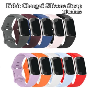 Klassisches Fitness-Armband Aus Weichem Silikonkautschuk Fitbit Charge 5 Au. : - Picture 1 of 21