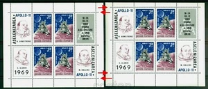 1969 Apollo 11,Armstrong,Moon landing,Space,Romania,Bl.72 x2,variety/Error,MNH - Picture 1 of 1