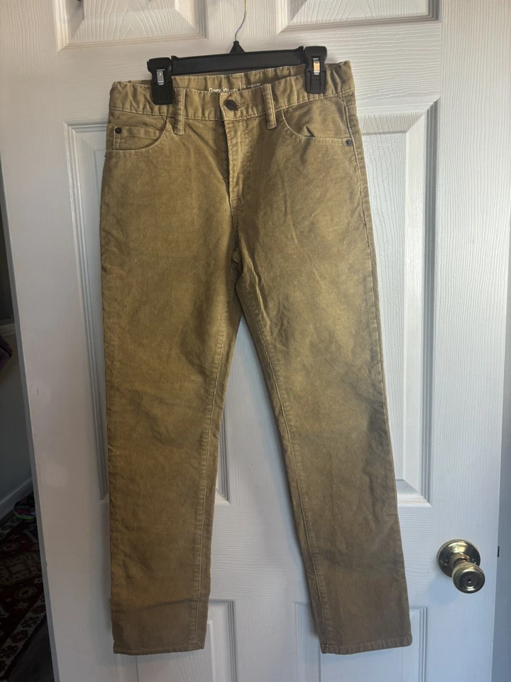 Gap Kids Girls Chino Khaki Brown Corduroys Size 12 Slim - Image 1 of 4