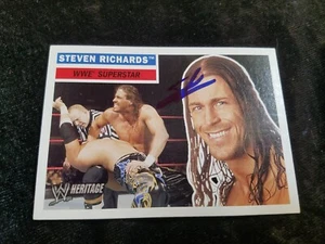2005 Topps WWE STEVEN RICHARDS Signed Wrestling Trading Card #33 - Imagen 1 de 2