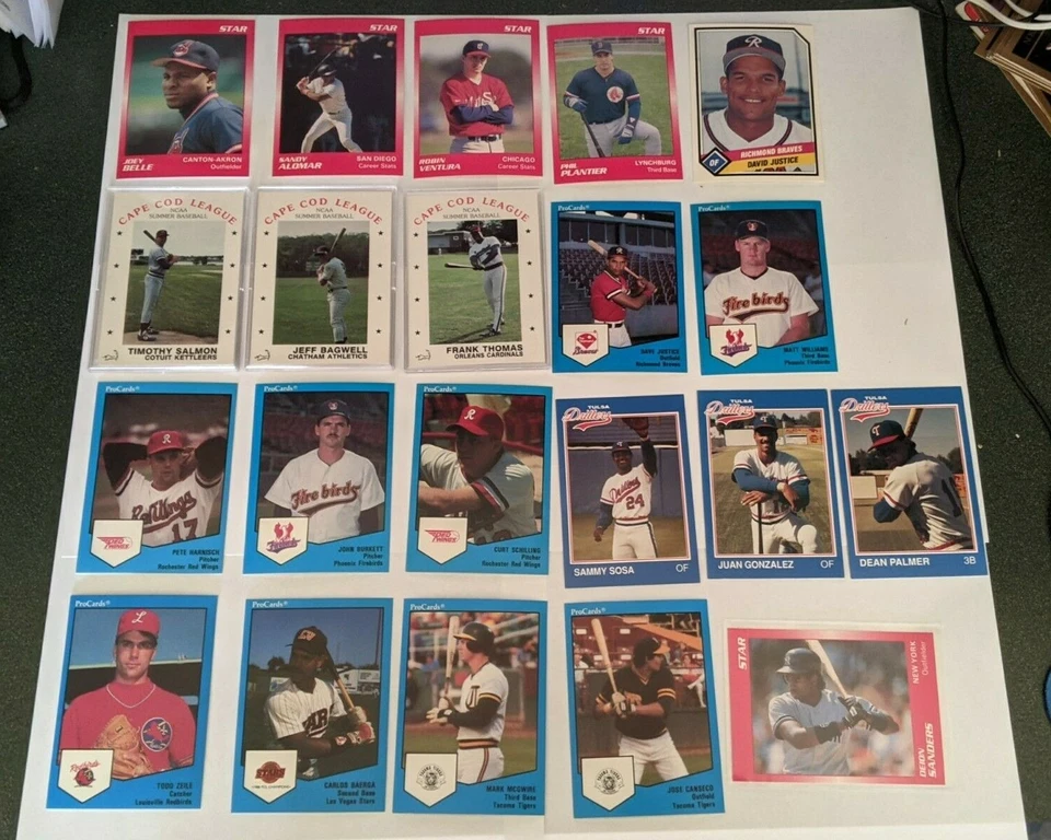 Assorted Minor League Baseball Cards Cape Cod Classics Stars ProCard Kent Vaughn - Image 1 of 1