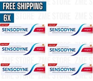 Sensodyne Original Toothpaste for Sensitive Teeth 75 ml - 6 PCS - Picture 1 of 3