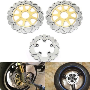 Front Rear Brake Discs Rotors For Suzuki GSXR 750 600 (97-03) TL1000R 1998-2003 - Picture 1 of 14