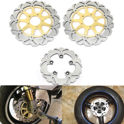Front Rear Brake Discs Rotors For Suzuki GSXR 750 600 (97-03) TL1000R 1998-2003 - Image 1 of 4