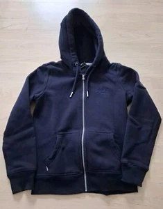 Warme Sweatshirtjacke v. SUPERDRY, Gr. 38/UK 10, dunkelblau,Reißverschluss,TOP - Bild 1 von 10