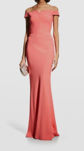 Abito crepe rosa Alexander McQueen $3390 da donna rosa con foglie crepe taglia 42