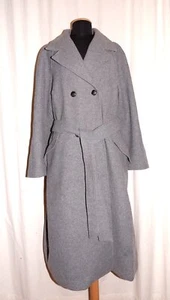 H&M Cappotto lungo in feltro cappotto in feltro con collo a rovescio e fascia grigio XL - Foto 1 di 4
