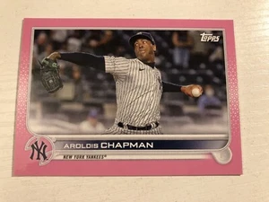 2022 Topps On Demand Mini Pink Parallel /25 Aroldis Chapman Yankees 142 - Picture 1 of 2