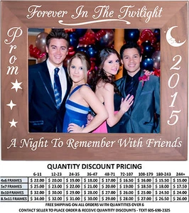 Personalized 4x6 5x7 8x10 8.5x11 Picture Frame Custom Engraved Formal Dance Prom - Picture 1 of 28