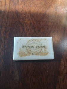 MINI JABÓN DE VIAJE PUBLICIDAD VINTAGE PAN AM AIRLINES~SIN USAR. MB242 - Imagen 1 de 2