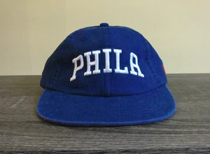 Philadelphia 76ers PHILA New Era 9TWENTY Mütze blau NBA Leder Strapback OSFM - Bild 1 von 6
