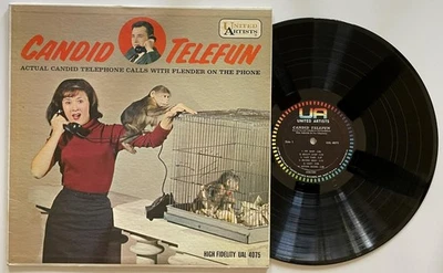 Harold Flender Candid Telefun LP EX+ United Artists Crank Call Comedy (1961) Foto 1 de 4