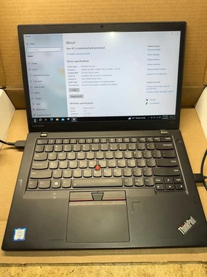 Lenovo Thinkpad T470s, Core i7-6600U 2.60 Ghz, 8GB, No Drive, +AC Adapter - Image 1 of 4