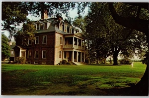 Shirley Plantation, Charles City Virginia, Chrom Postkarte - Bild 1 von 2