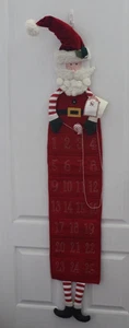 Pottery Barn Kids Skinny Santa Countdown Calendar Christmas w/Tags- VGUC - Picture 1 of 8