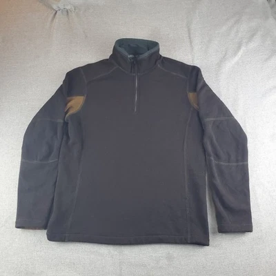 Kuhl Revel Sweater Mens Medium Brown 1/4 Zip Fleece Pullover Style 3007 Outdoor  - Image 1 of 4