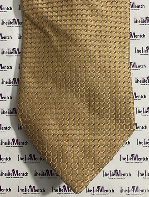 Corbata para el cuello Joseph Abboud diseño cuadrado geométrico amarillo 3,5” (nueva sin etiquetas) Foto 1 de 3