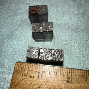 Printing Blocks “ 7 Decorative Ornamental Borders “ Beautiful Details! - Picture 1 of 6