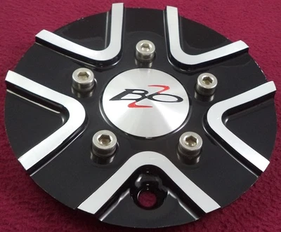 BZO Wheels Gloss Black / Silver Custom Wheel Center Cap # 57052080F-1 (1) - Image 1 of 3