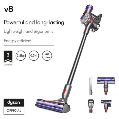 Dyson V8™ stick vacuum (Silver/Nickel) - image 1 of 4