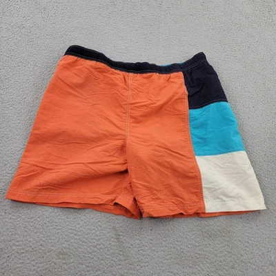 Tommy Hilfiger Y2K Pantalones Cortos de Natación Para Hombres Grandes Naranja Bloques de Color Trajes de Baño Bañadores Foto 1 de 4