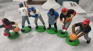 Estatuillas de béisbol. Toppers para pasteles de béisbol. Big League Productions 2002. JUEGO DE 7 - Imagen 1 de 7