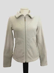 LOLE Ivory Microfleece Zip Front Jacket Sz S - Picture 1 of 8