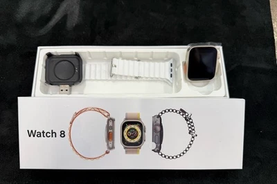 Watch 8 49mm Titanium Case with Band, One Size (GPS, Heart Rate, Siri) NEW! - Image 1 of 3