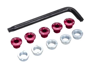 Sugino aluminum alloy single speed / BMX bicycle chainring bolts - set of 5 - - Picture 1 of 1