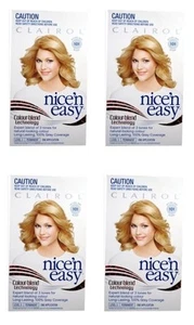 4 X Clairol Nice'N Easy 101 Natural Baby Blonde Permanent Hair Colour | Hair Dye - Picture 1 of 2