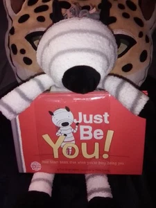 Hallmark There For You Crew - ¡Solo sé tú! Libro y peluche cebra - Imagen 1 de 3