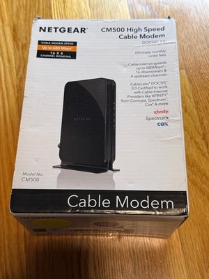 NETGEAR CM500 High Speed Cable Modem | DOCSIS 3.0 | CM500-100NAS - Image 1 of 4