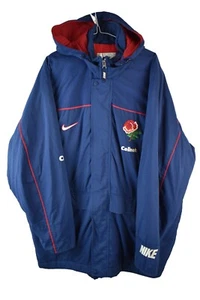 NIKE England Rugby Union 1998 Parka Jacket Taglia XL Cappotto Uomo Vintage - Foto 1 di 10