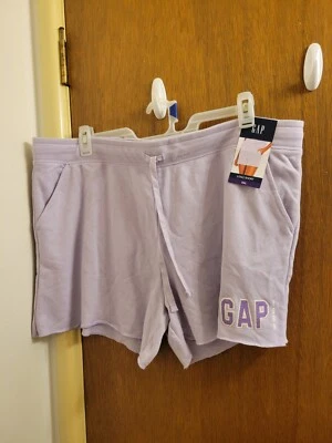 Gap - Curto feminino XXL orquídea macio puxar cordão - novo shorts novo com etiquetas - Imagem 1 de 4