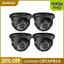SANNCE 4pc 1080P Outdoor Security Camera IR Night Vision for CCTV System