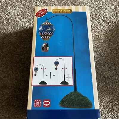 LEMAX Reindeer Hot Air Balloon-animated Holiday Village Train Accent - Image 1 of 3