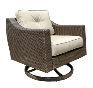 South Beach Club Swivel Rocker Outdoor Patio Furniture Wicker Resin Rattan - Picture 1 of 2