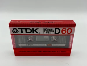 1995 TDK D60 Normal Position Low Noise / High Output Audio Tape Brandneu - Bild 1 von 5