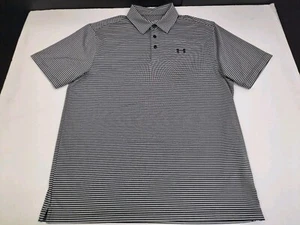Under Armour Mens Short Sleeve Polo Shirt Loose Heat Gear Size Large #6106 - Picture 1 of 10